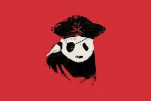 Panda Bears Solid Simplistic Simple Abstract Pirates