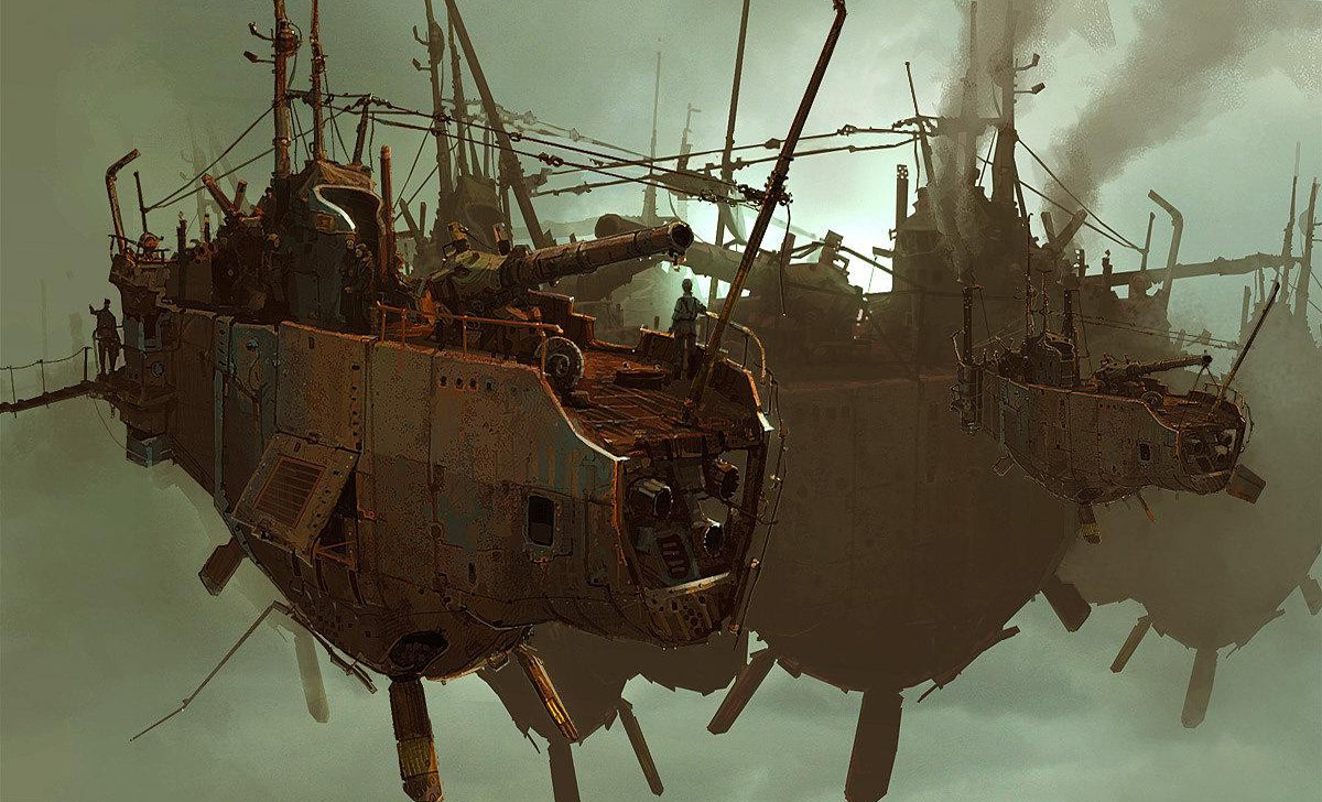 Ships Digital Art Science Fiction Artwork Vehicles Skies Wallpaper