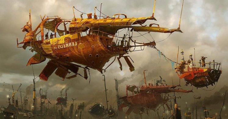 Ships Digital Art Science Fiction Artwork Vehicles 2 HD Wallpaper Desktop Background