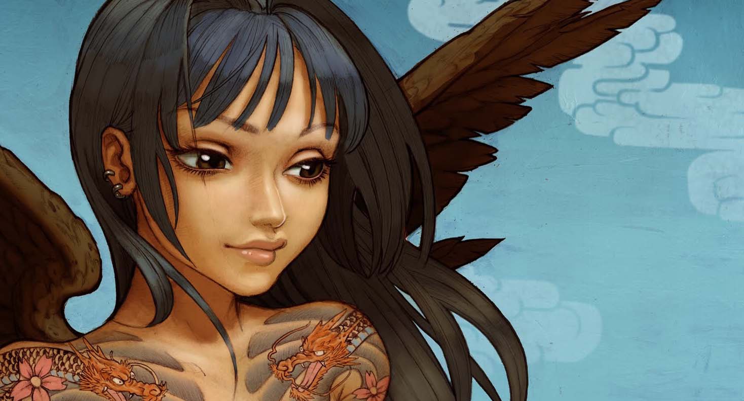 Tattoos Women Wings Artwork Wallpaper