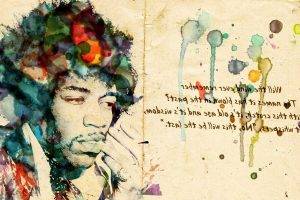 Text Jimi Hendrix Artwork