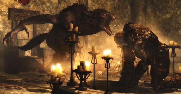 Werewolf The Elder Scrolls V Skyrim HD Wallpaper Desktop Background