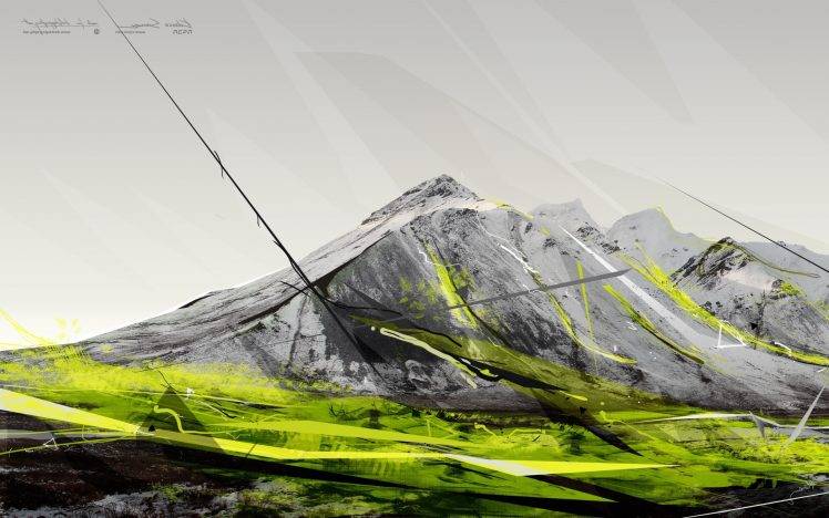 Desktopography, Hill, Landscape, Nature, Digital Art HD Wallpaper Desktop Background
