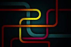 abstract, Geometry, Dark, Colorful, Lines