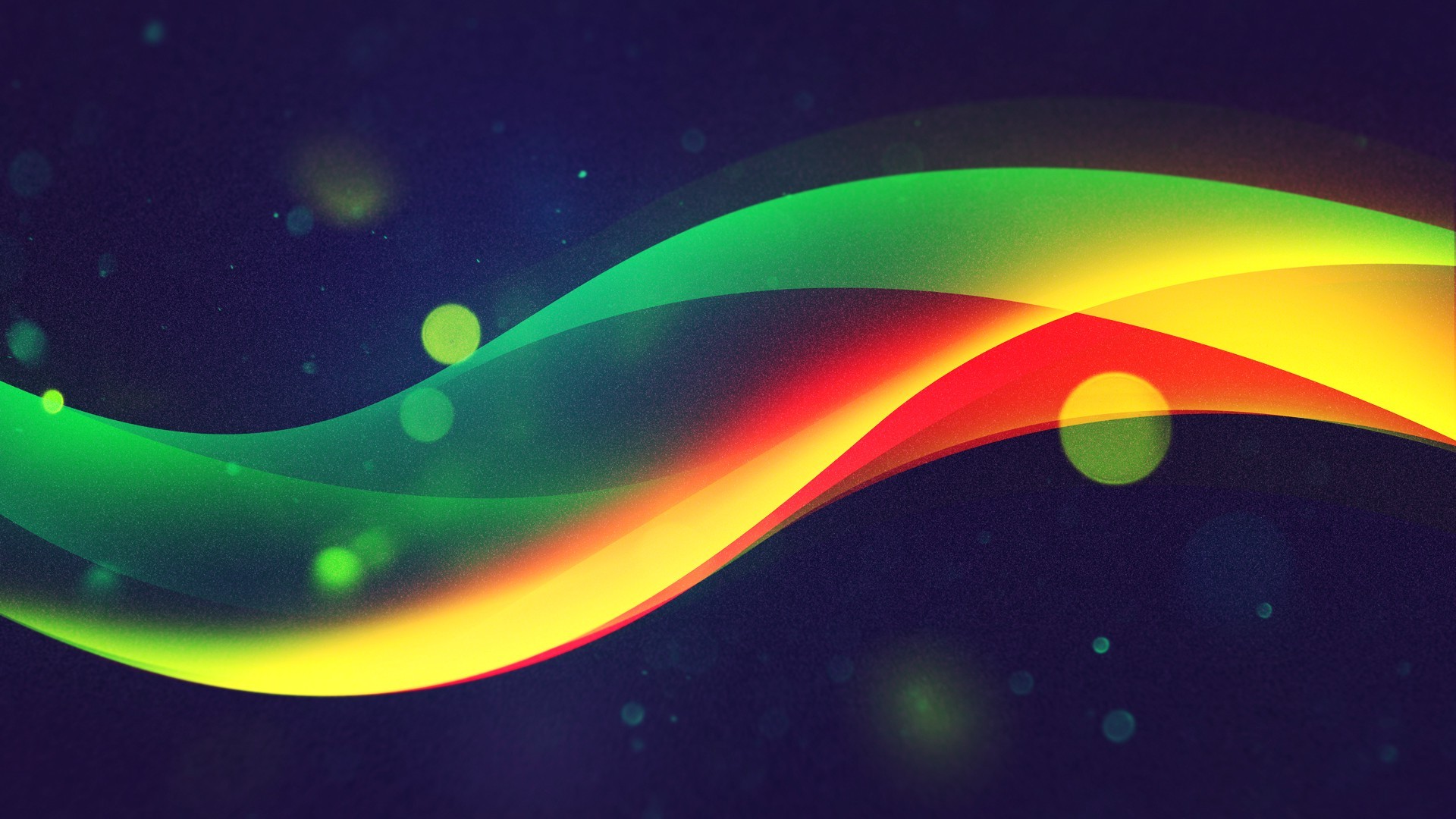 waves, Green, Yellow, Red, Abstract Wallpapers HD / Desktop and Mobile