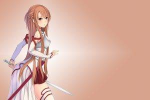 anime, Sword, Anime Girls, Yuuki Asuna, Sword Art Online