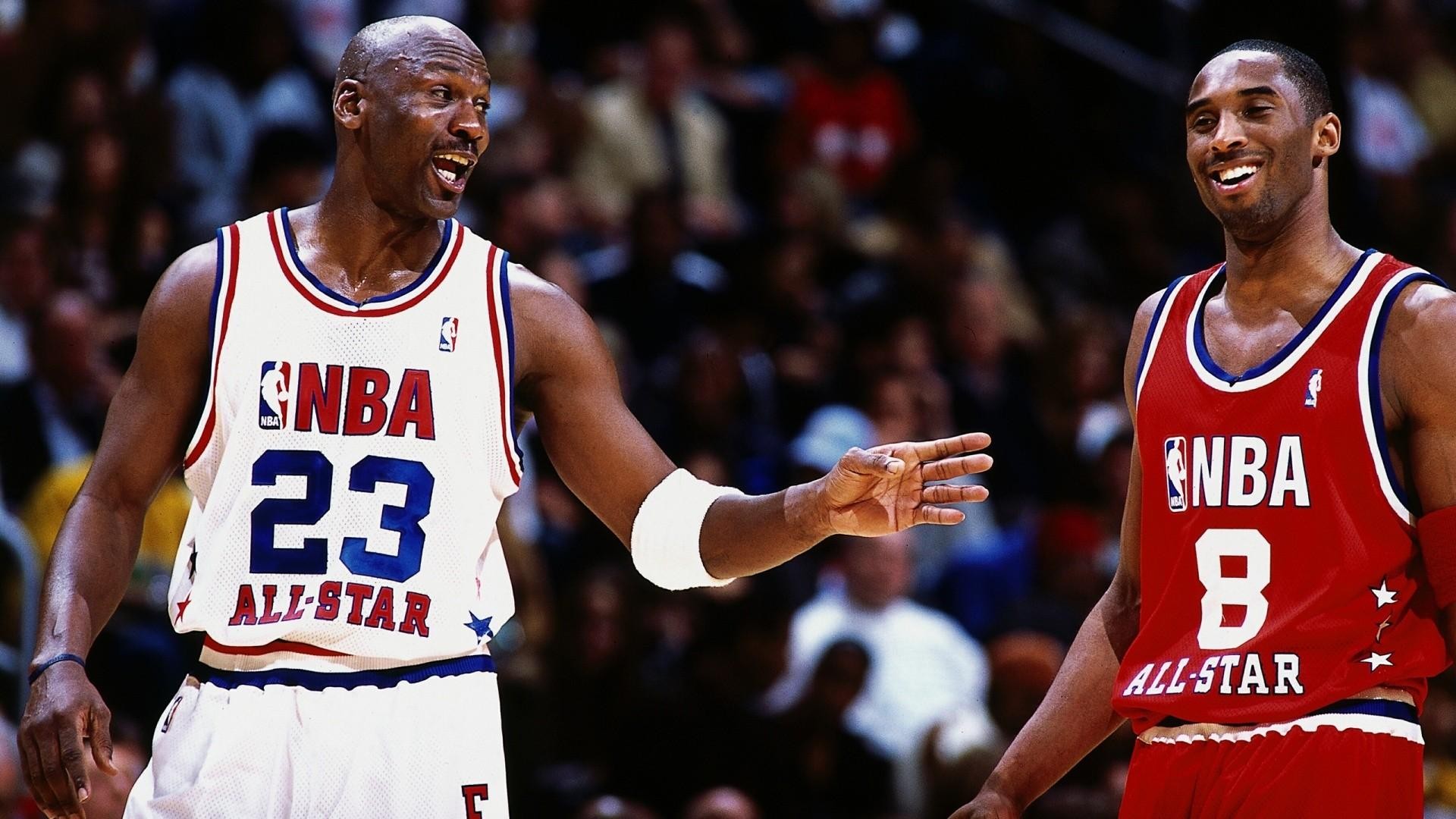 basketball, Michael Jordan, Kobe Bryant, Smiling, Sports, All Star Wallpaper