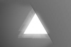 minimalism, Gray, Triangle, Abstract
