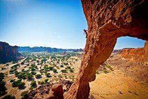 nature, Landscape, Climbing, Rock Formation, Desert