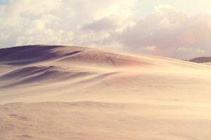 desert, Dune, Clouds, Sand, Landscape