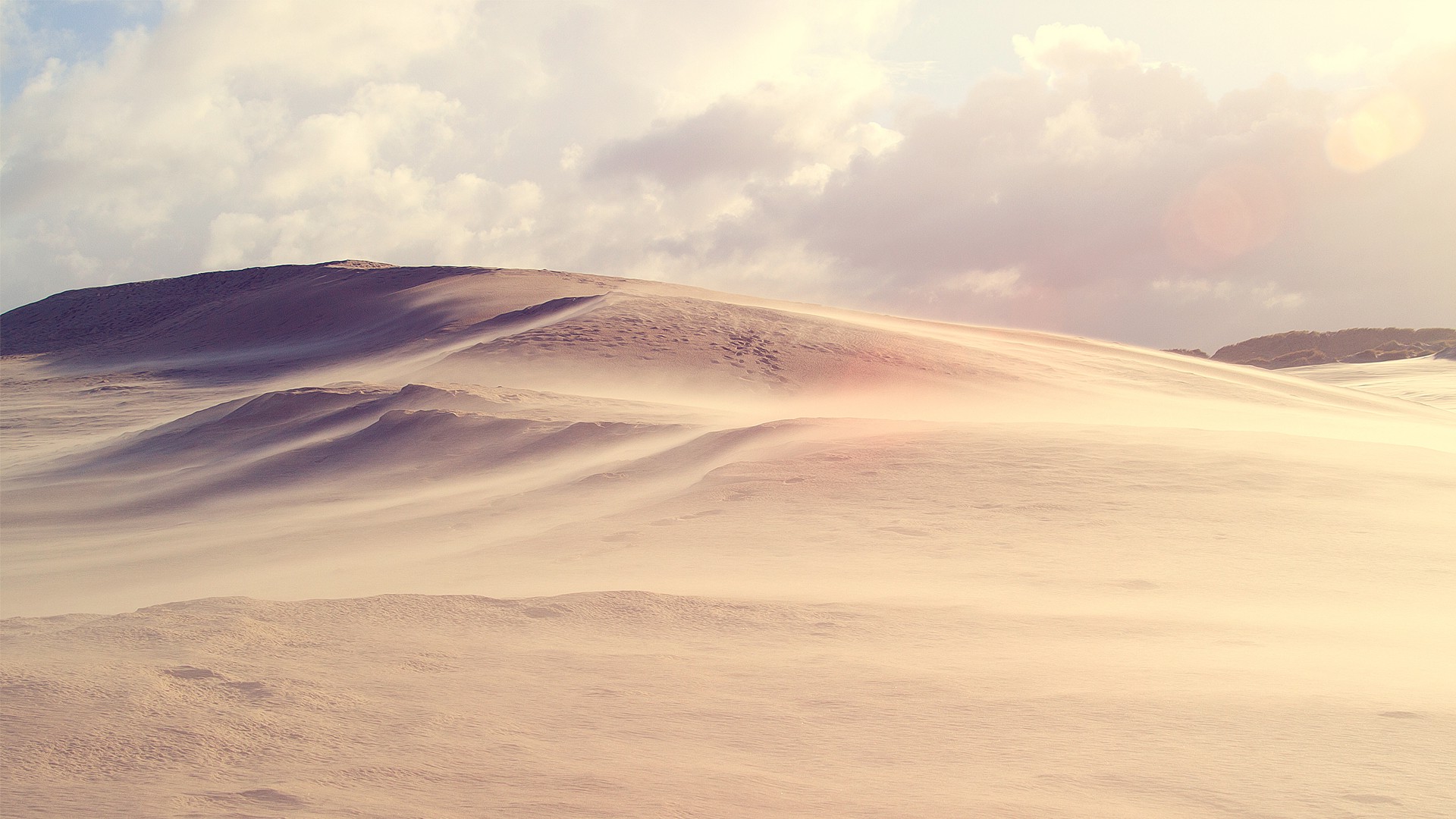 desert, Dune, Clouds, Sand, Landscape Wallpaper