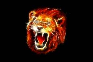 lion, Roar, Abstract