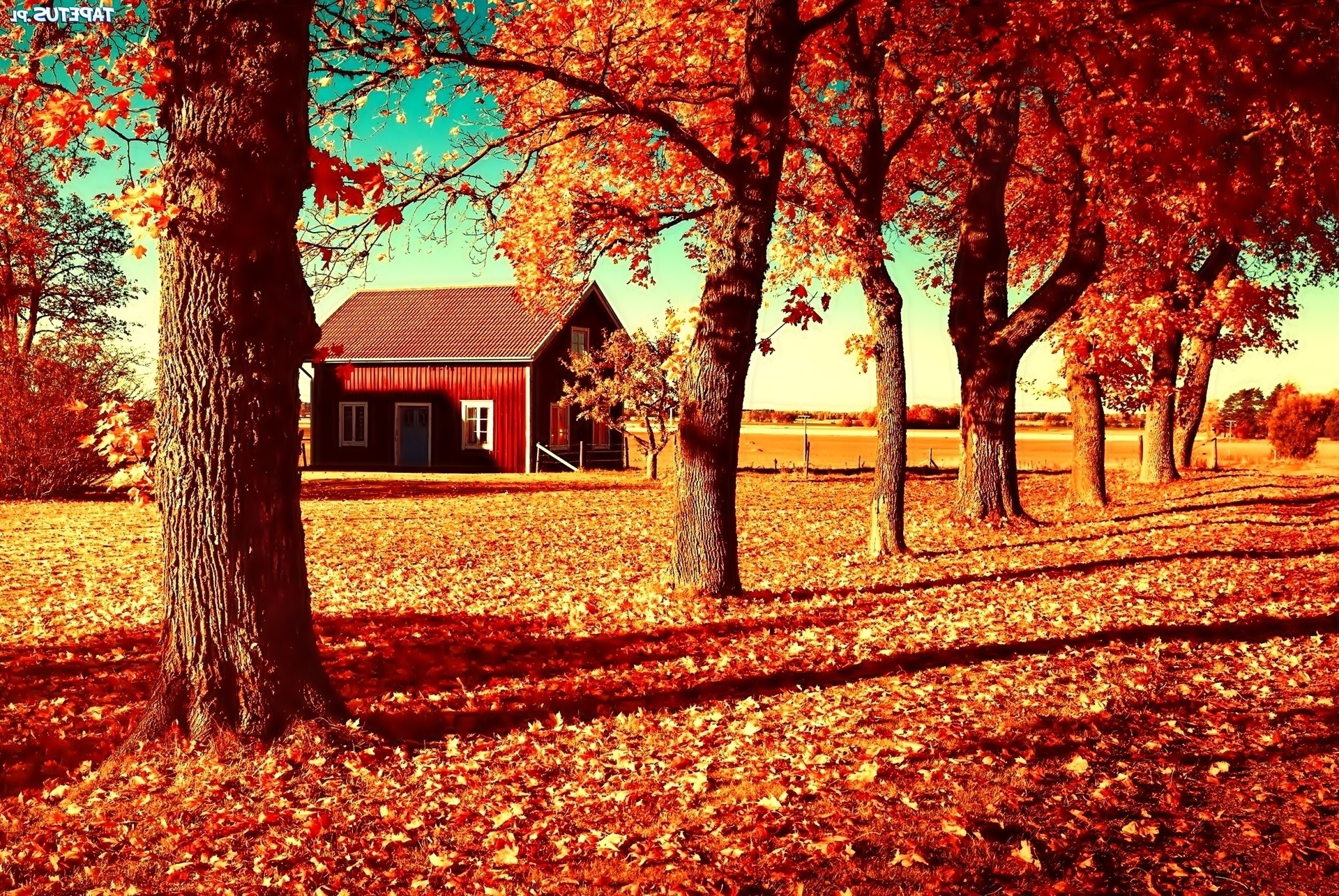 village, Landscape Wallpaper