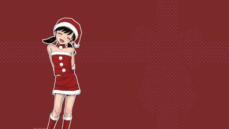 Christmas,  TAMACHI Yuki, Anime, Manga, Anime Girls HD Wallpaper Desktop Background