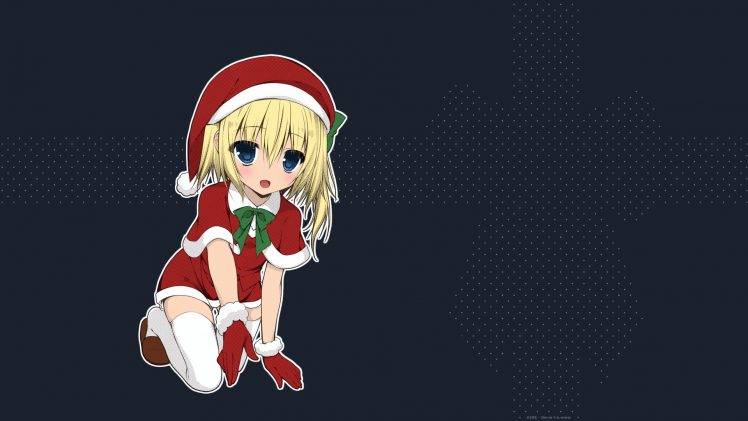 Christmas, Anime, Manga, Miwa Futaba HD Wallpaper Desktop Background