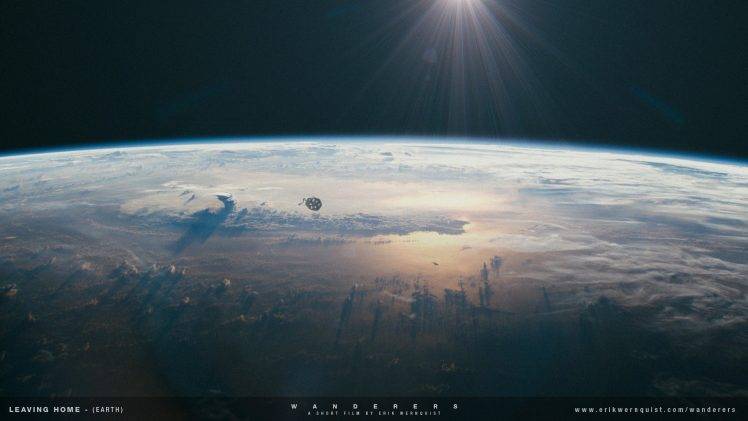 space, Galaxy, Moon, Planet, Nature, Landscape, Wanderers HD Wallpaper Desktop Background