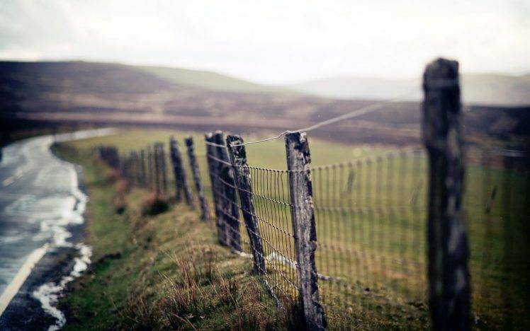 landscape, Road, Fence HD Wallpaper Desktop Background