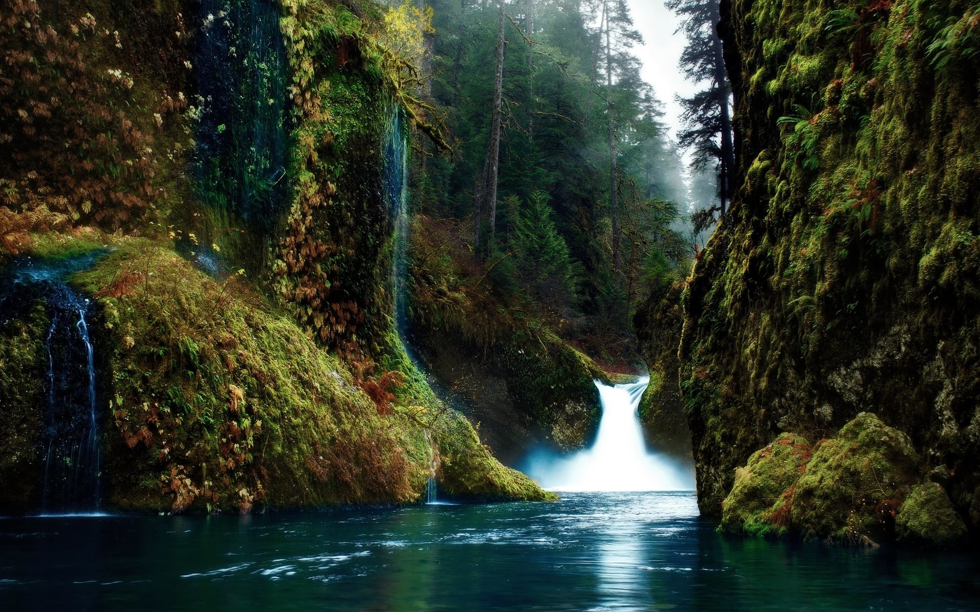 waterfall, Nature, Landscape Wallpaper