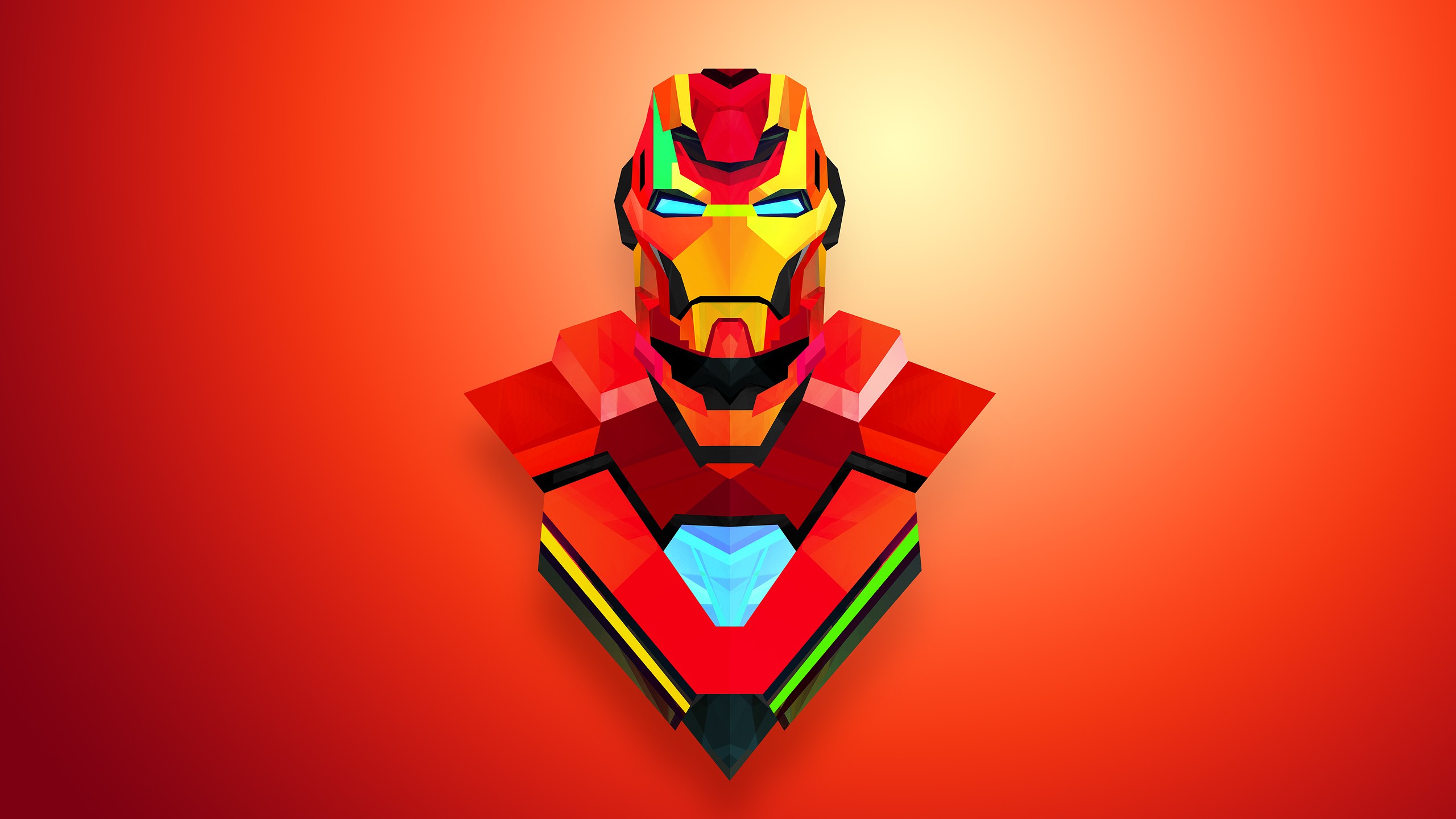 abstract, Iron Man, Red, Justin Maller Wallpaper