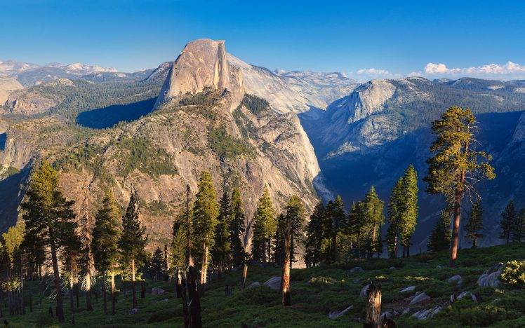 landscape, Yosemite National Park, USA, Half Dome HD Wallpaper Desktop Background