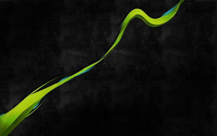 black, Green, Abstract, Digital Art HD Wallpaper Desktop Background