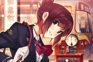 anime, Anime Girls, Redhead, Rail Wars, Sakurai Aoi