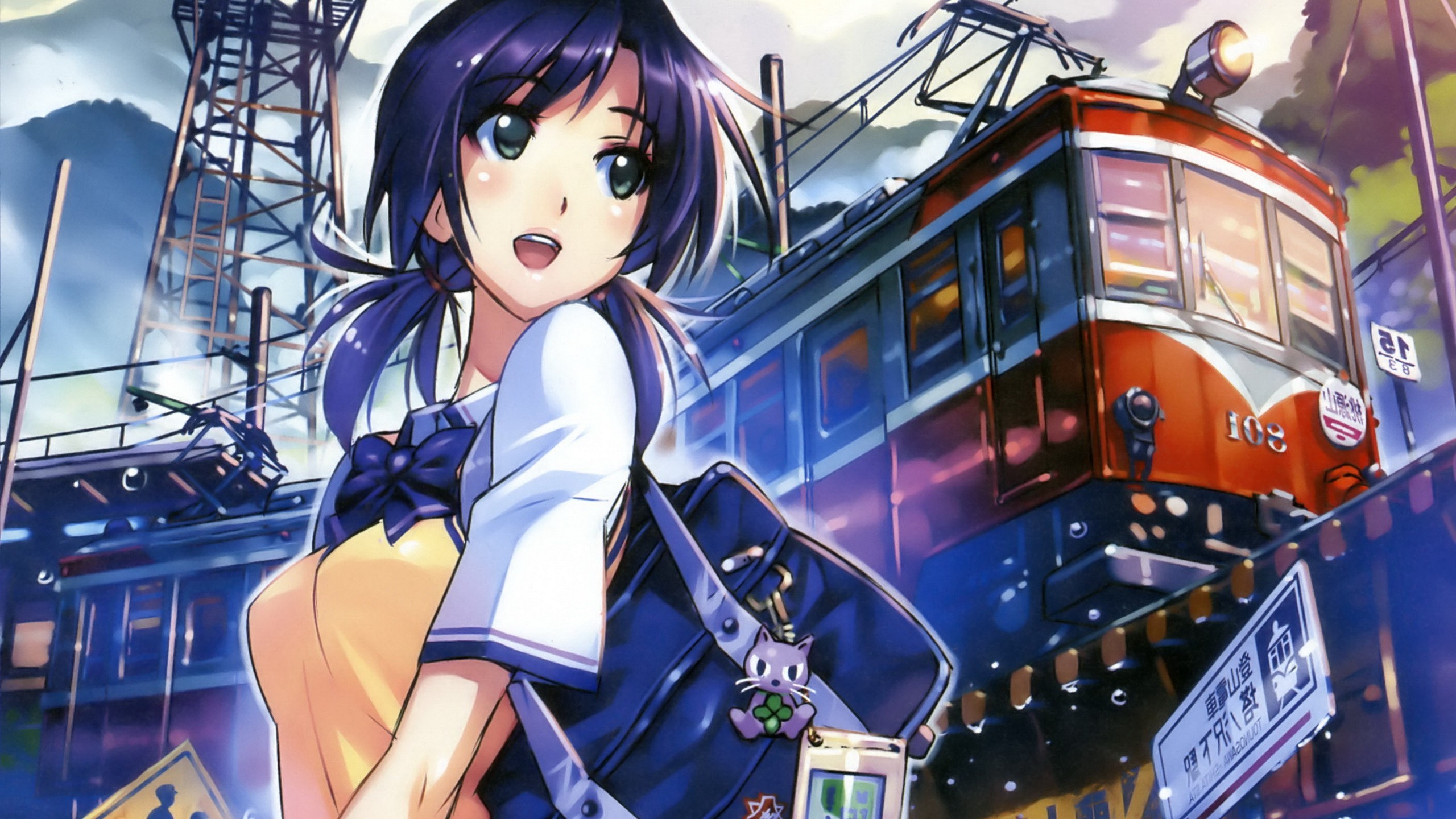 anime, Anime Girls, Train, Schoolgirls, Rail Wars Wallpaper