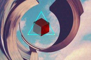 abstract, Cube, Triangle