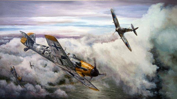 Messerschmitt, Messerschmitt Bf 109, World War II, Germany, Military Aircraft, Luftwaffe HD Wallpaper Desktop Background
