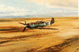 Messerschmitt, Messerschmitt Bf 109, World War II, Germany, Military Aircraft, Luftwaffe, Military, Desert