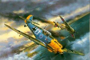 Messerschmitt, Messerschmitt Bf 109, World War II, Germany, Military Aircraft, Luftwaffe, Hawker Hurricane