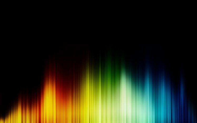 audio Spectrum, Rainbows, Abstract HD Wallpaper Desktop Background