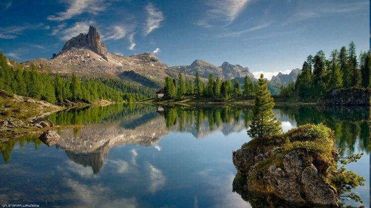 lake, Mountain, Landscape, Nature HD Wallpaper Desktop Background