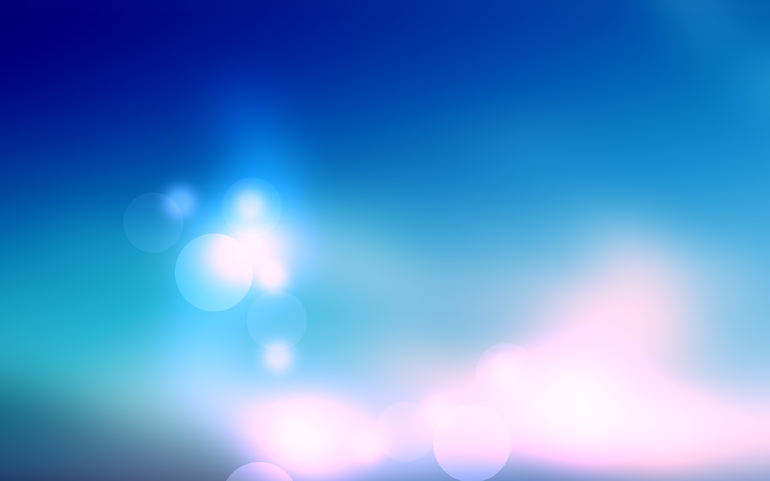 abstract, Blue, Bubbles Wallpaper
