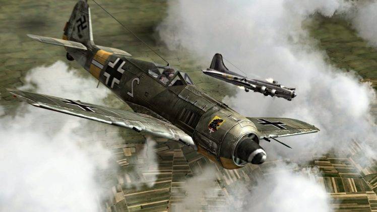 World War II, Fw 190, Focke Wulf, Luftwaffe, Germany, Military, Military Aircraft, Airplane HD Wallpaper Desktop Background