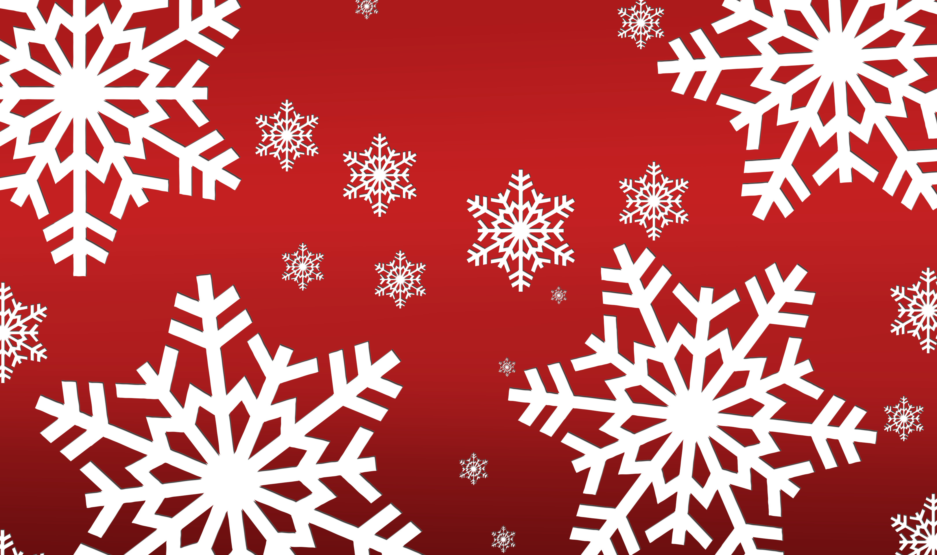 Christmas, Snowflakes, Red, Holiday Wallpaper