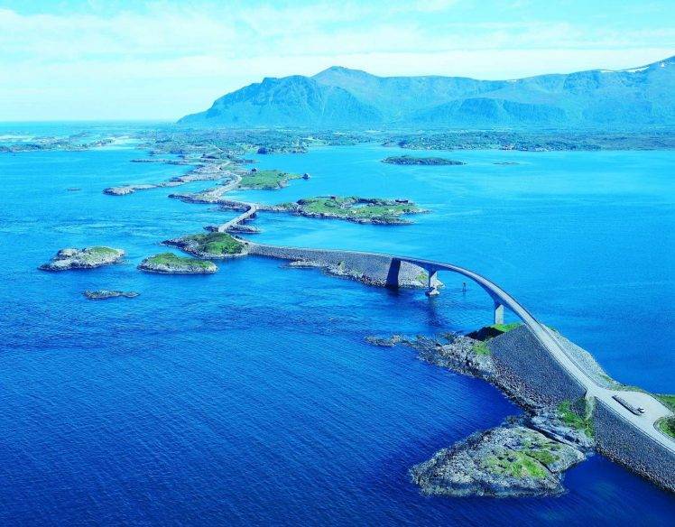 landscape, Bridge, Architecture, Highway, Road, Norway, Atlanterhavsveien HD Wallpaper Desktop Background