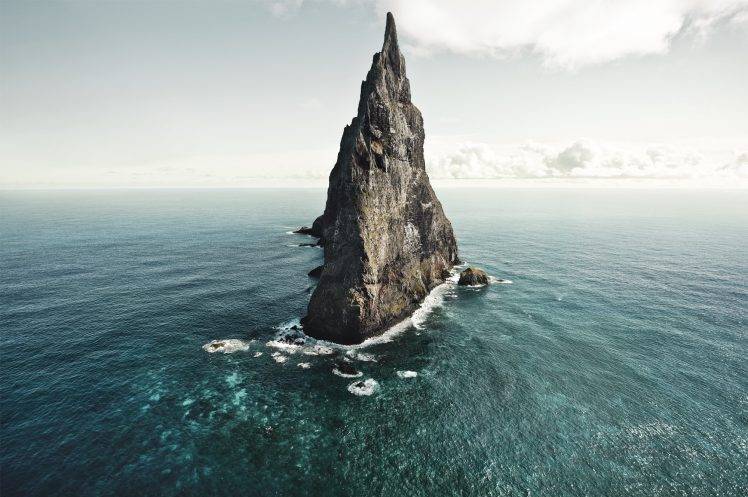 nature, Landscape, Island, Sea, Ball’s Pyramid HD Wallpaper Desktop Background