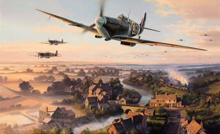 World War II, Military, Aircraft, Military Aircraft, Airplane, Spitfire, Supermarine Spitfire, Royal Airforce, Royal, Royal Navy HD Wallpaper Desktop Background