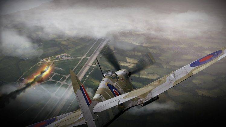 World War II, Military, Aircraft, Military Aircraft, Airplane, Spitfire, Supermarine Spitfire, Royal Airforce, War Thunder HD Wallpaper Desktop Background