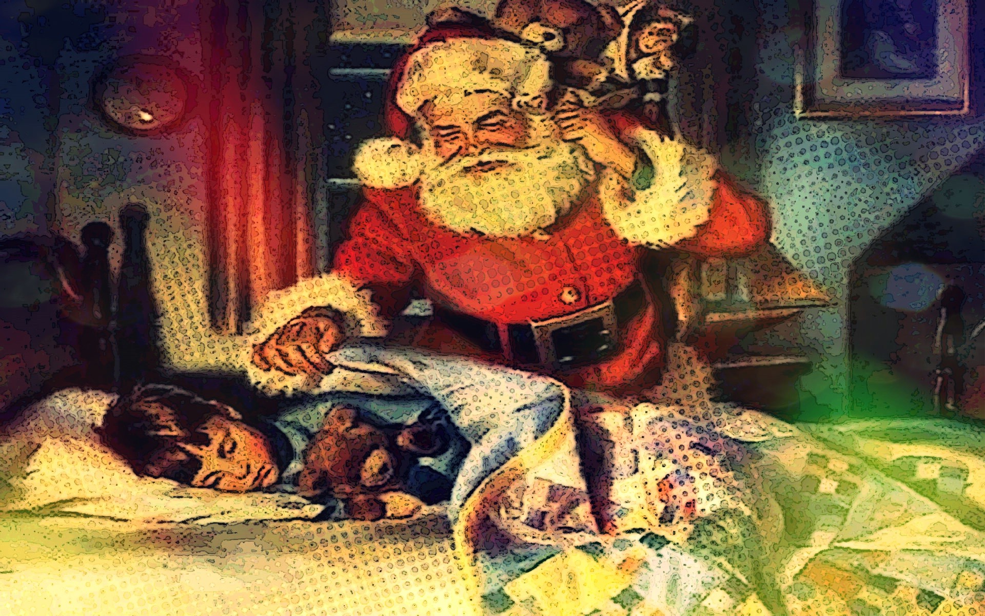 Santa Claus, Christmas Wallpaper