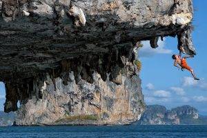 climbing, Nature, Landscape, Water, Vietnam, Men, Rock Climbing, Sports, Rock, Sea