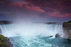 Niagara Falls, Nature, Landscape, Waterfall, Sunset