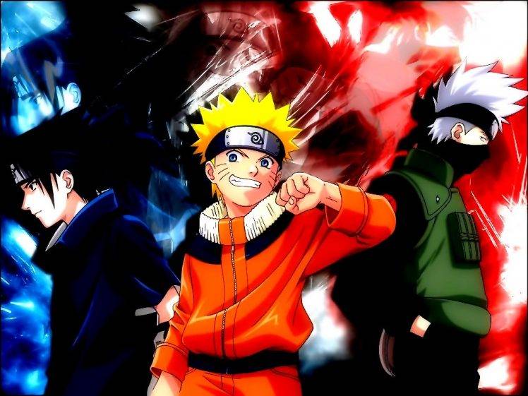 anime, Uzumaki Naruto, Hatake Kakashi, Uchiha Sasuke HD Wallpaper Desktop Background
