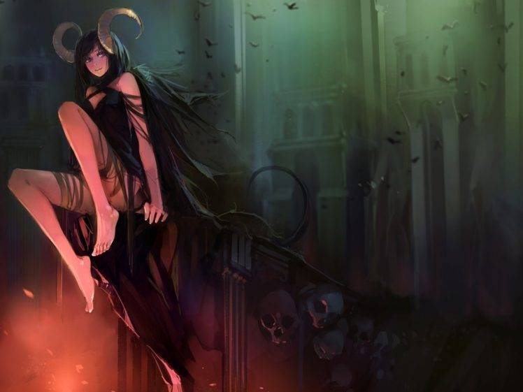 fantasy Art, Anime, Anime Girls, Devils HD Wallpaper Desktop Background