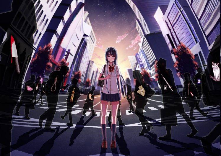 anime, Anime Girls, Architecture HD Wallpaper Desktop Background