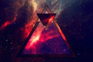 triangle, Abstract, Space