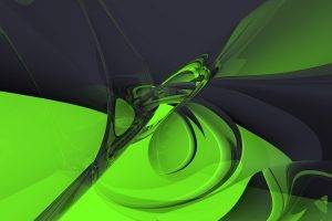abstract, 3D, Green