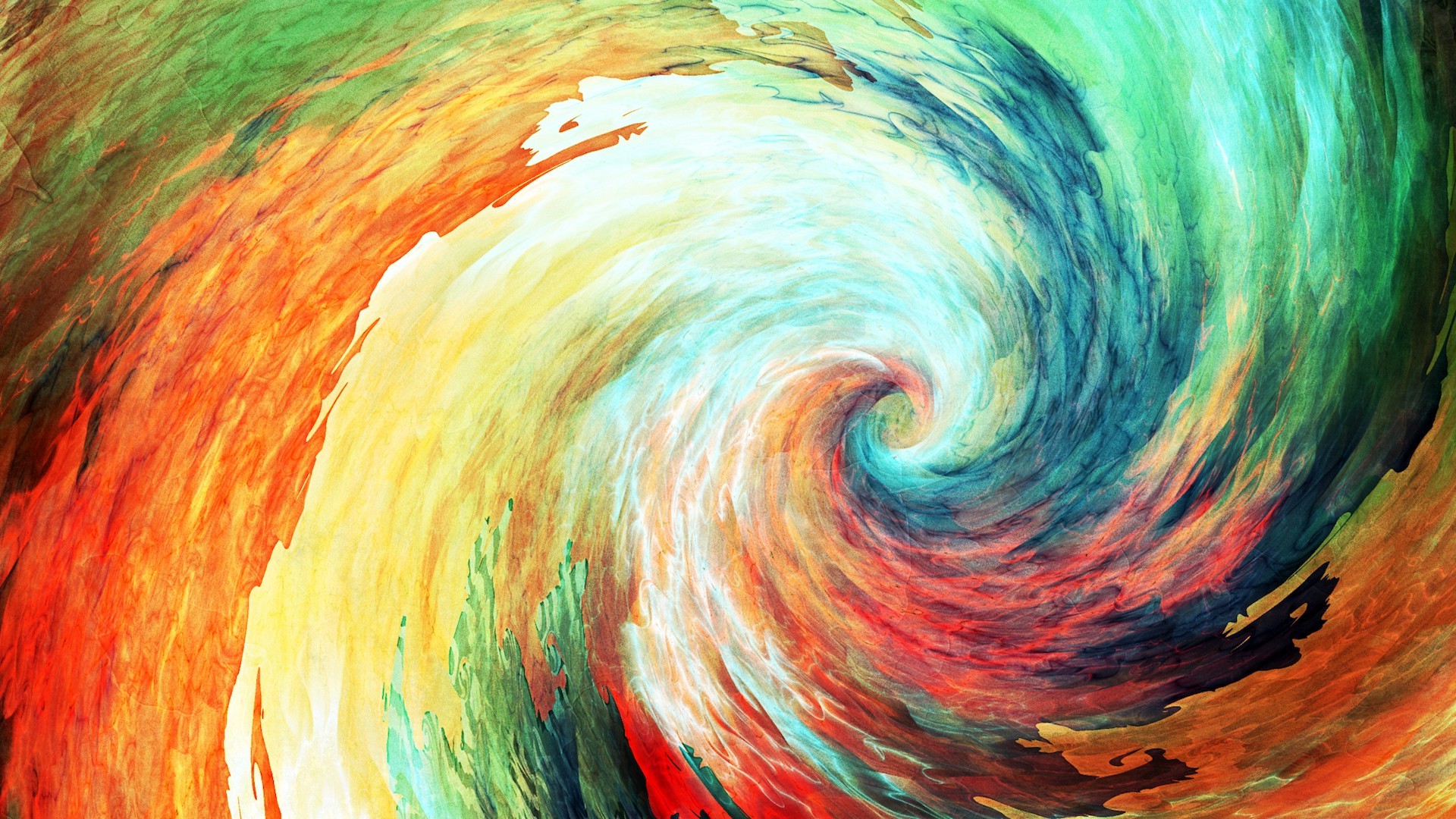 colorful, Painting, Anime, Spiral, Abstract Wallpapers HD / Desktop and