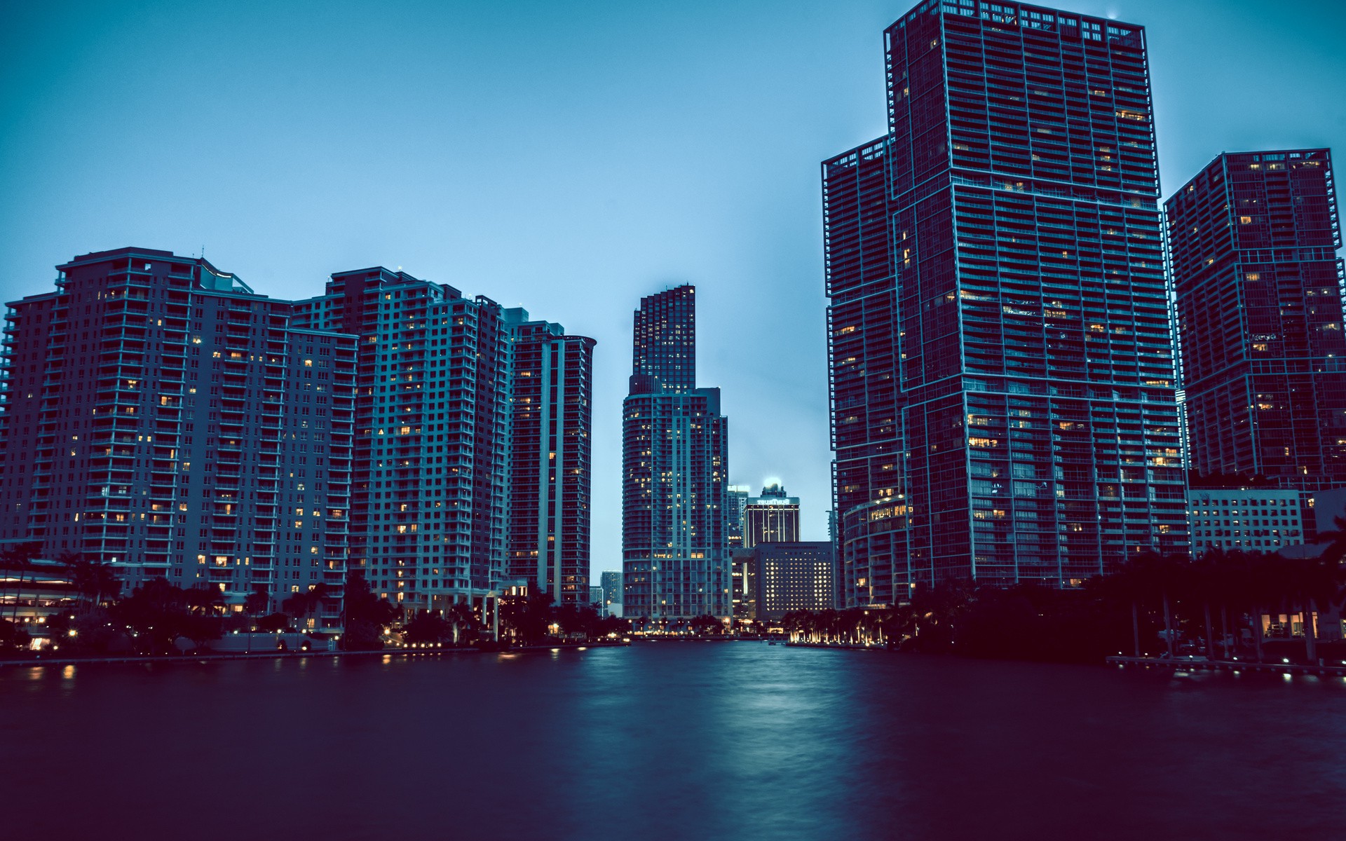 landscape, Cityscape, Skyscraper, Miami Wallpaper